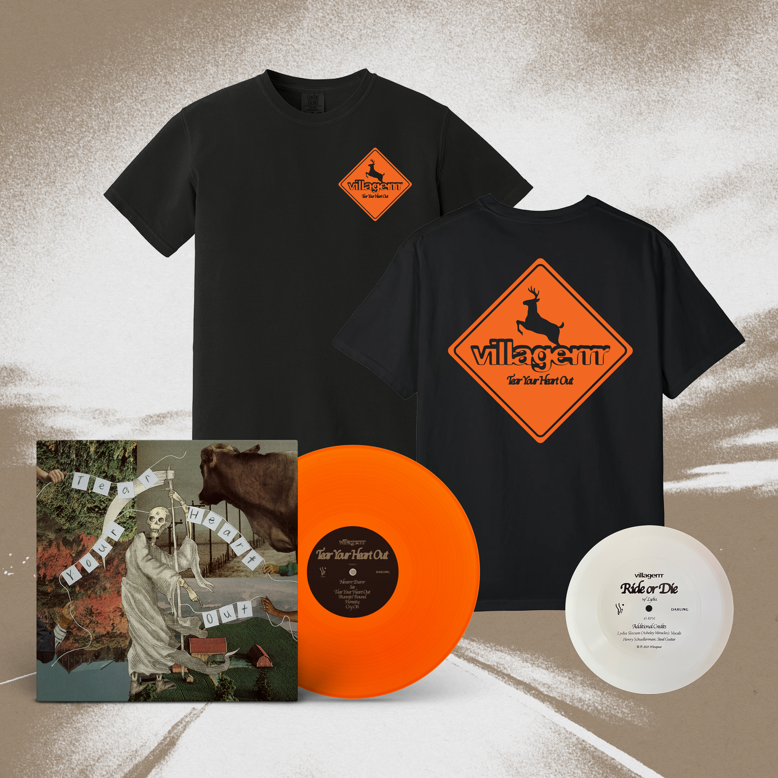 villagerrr - Tear Your Heart Out — Winspear Merch and Vinyl
